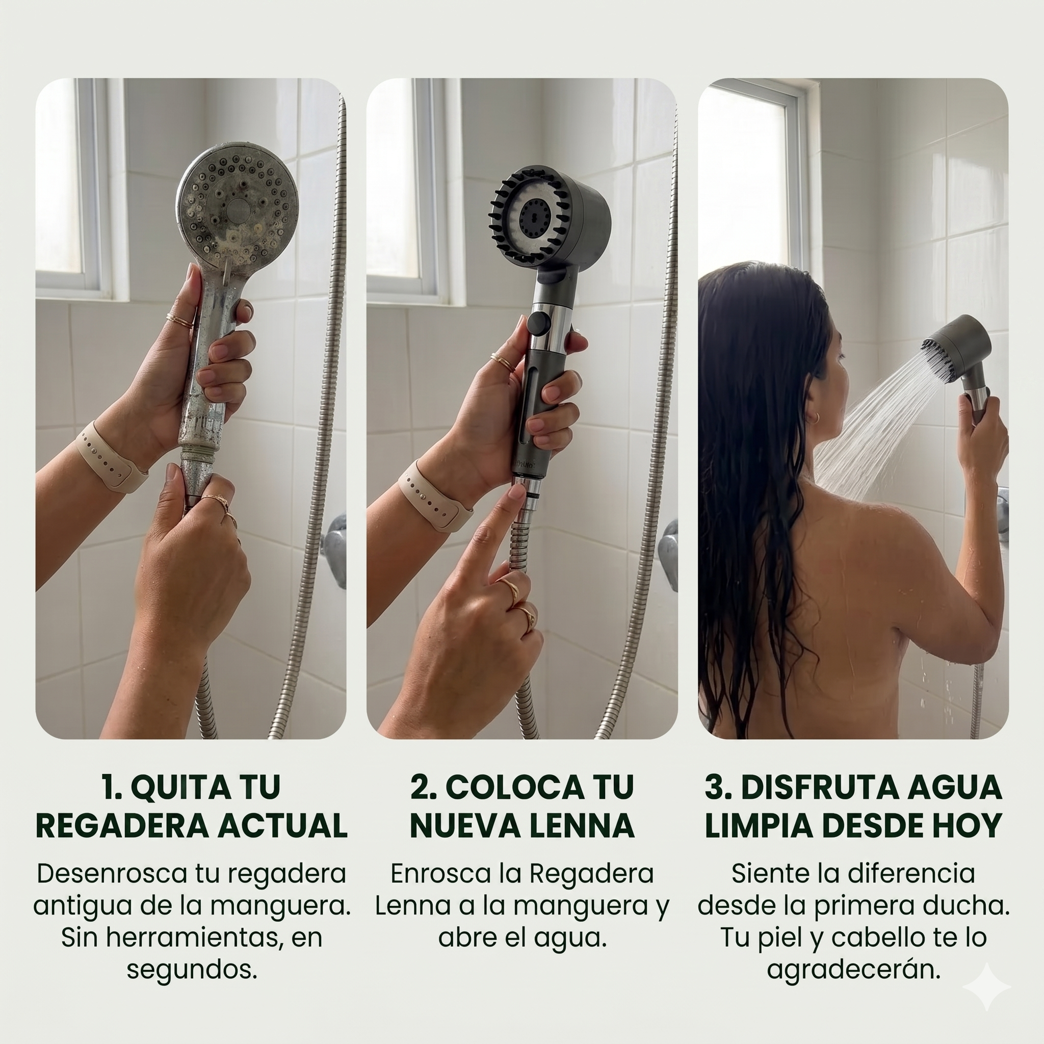Regadera Purificadora Lenna®